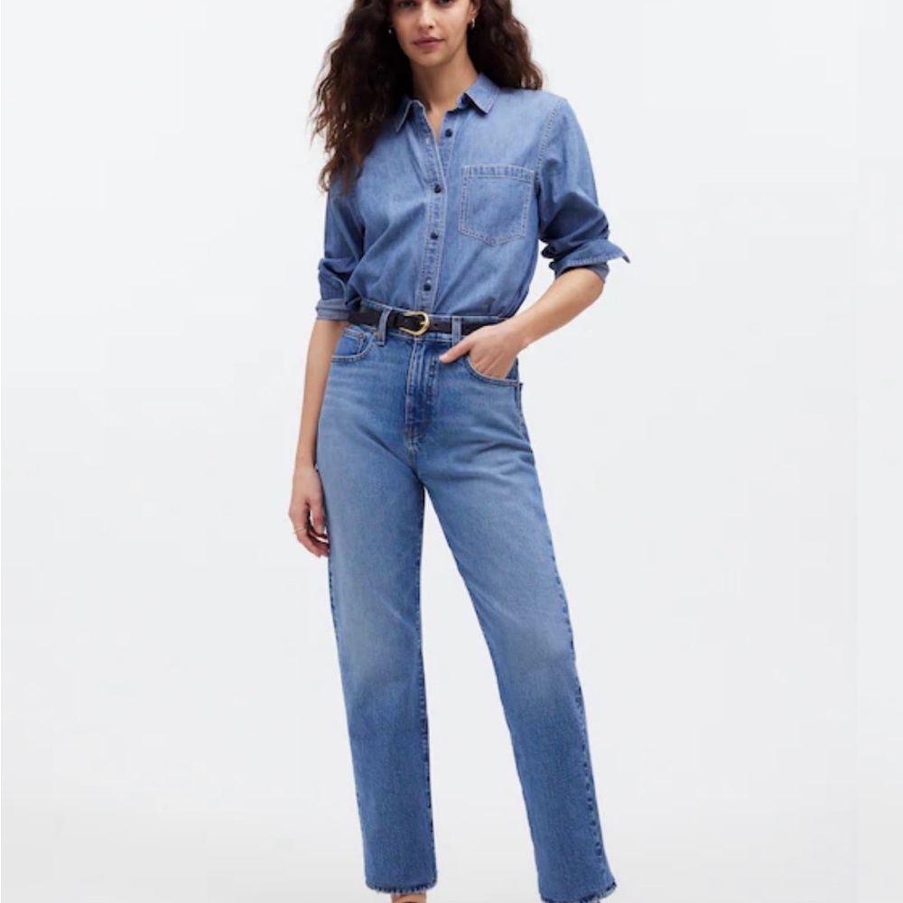 Madewell 90s Straight Crop Jean Hazeldell wash